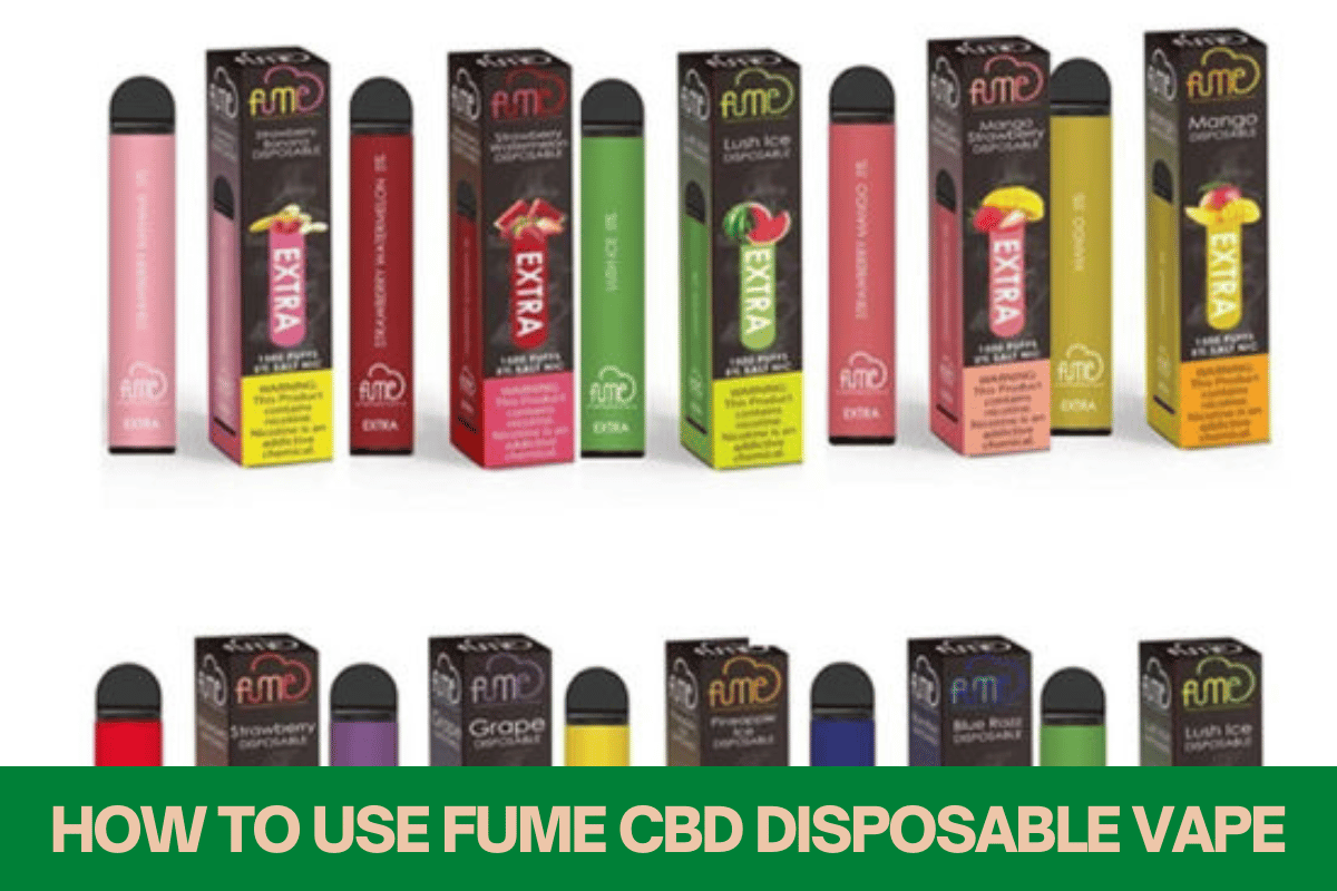 How to Use Fume CBD Disposable Vape